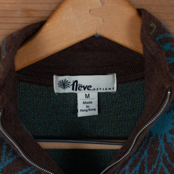 Neve Designs 100% Merino Wool 1/4 Zip Pullover Ski Sweater - Women's MD - Picture 2 of 4